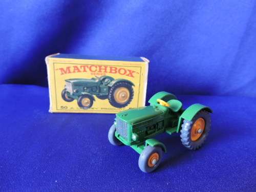 Matchbox Lesney Series 50 John Deere Lanz Tractor Grey Tyre